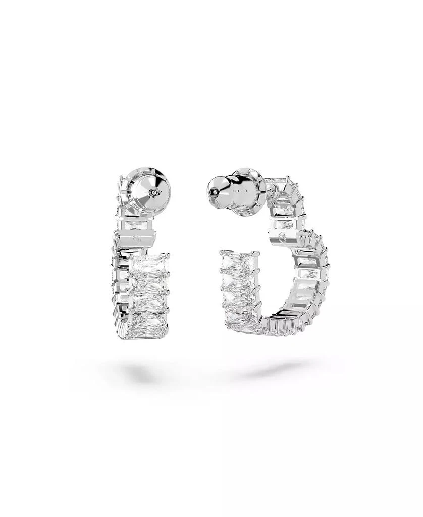 商品Swarovski|Crystal Heart Small Matrix Hoop Earrings,价格¥886,第2张图片详细描述