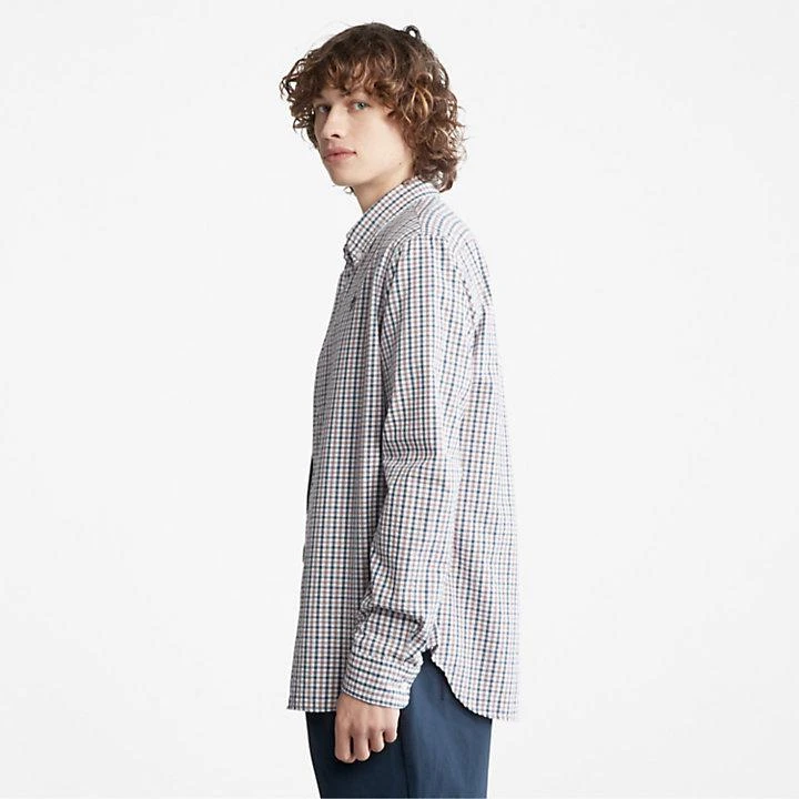 商品Timberland|Seersucker Gingham Shirt for Men in Purple,价格¥347,第4张图片详细描述