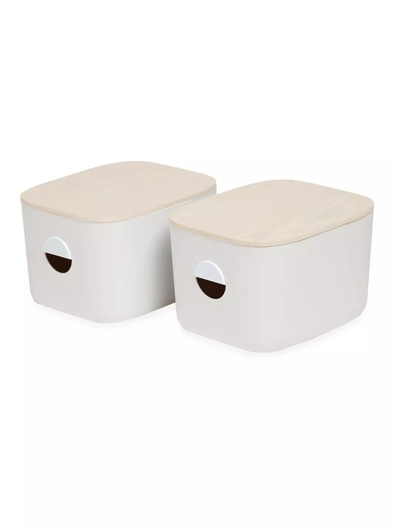 商品Open Spaces|Medium Wooden Lid Bins,价格¥540,第1张图片