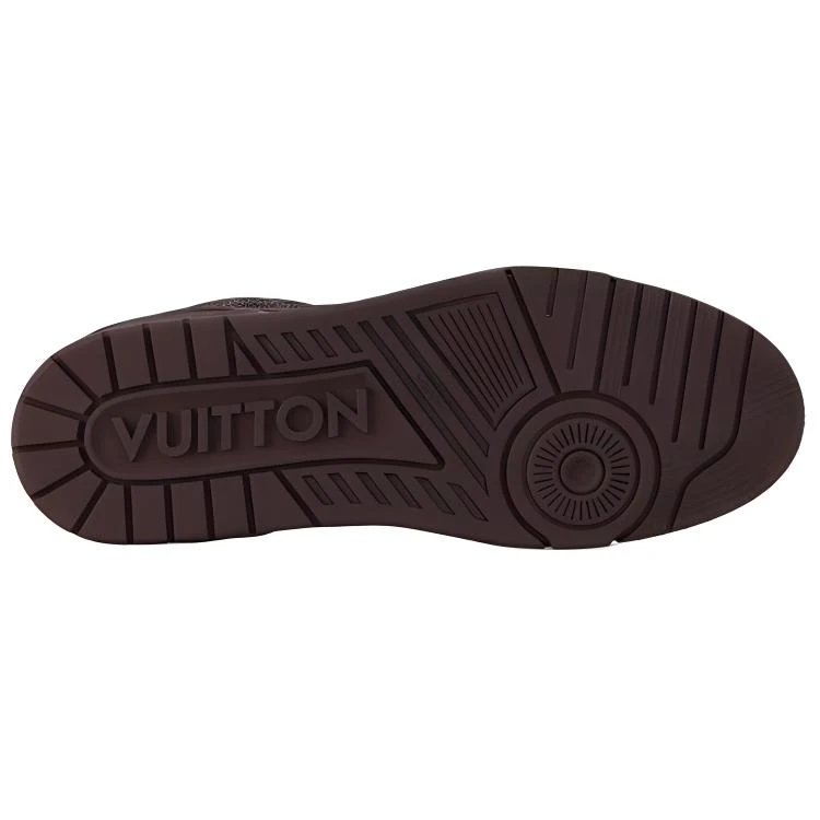 商品[国内直发] Louis Vuitton|Trainer 施华洛世奇水晶 系带圆头 低帮 板鞋 男款 棕色,价格¥43847,第7张图片详细描述
