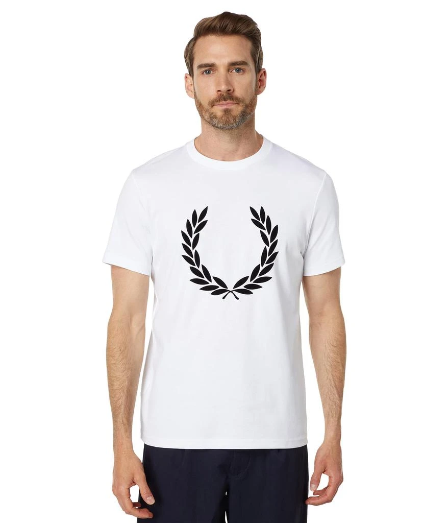 商品Fred Perry|Flock Laurel Wreath T-Shirt,价格¥223,第1张图片