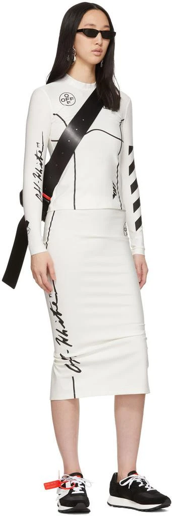 商品Off-White|White Diag Pencil Skirt,价格¥1248,第5张图片详细描述