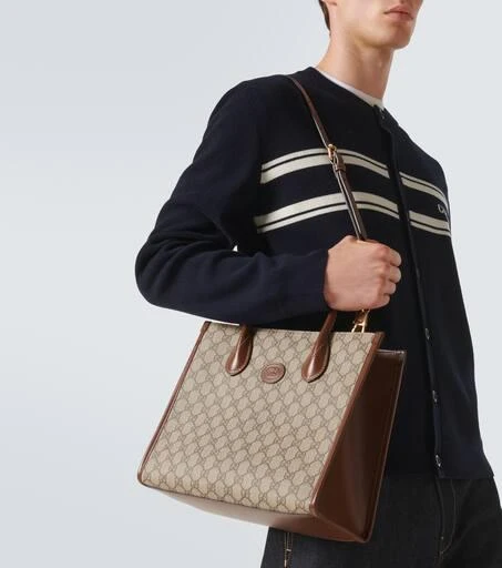 商品Gucci|GG Canvas small tote bag,价格¥14086,第2张图片详细描述