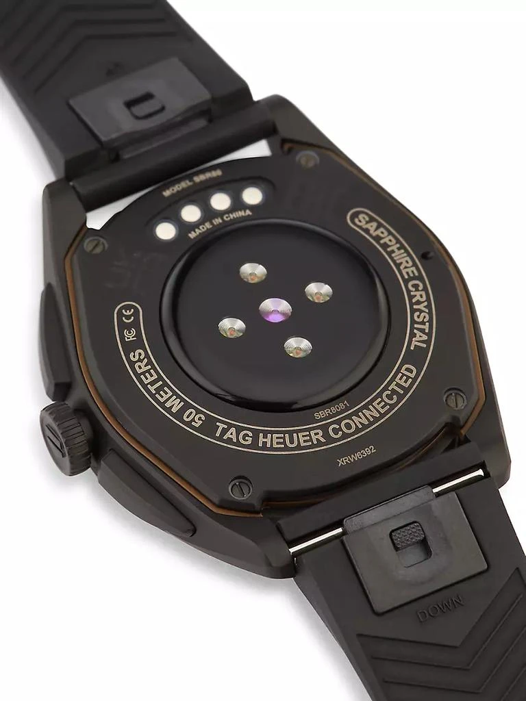 商品TAG Heuer|Connected Calibre E4 Titanium &amp; Rubber Smartwatch,价格¥13561,第2张图片详细描述