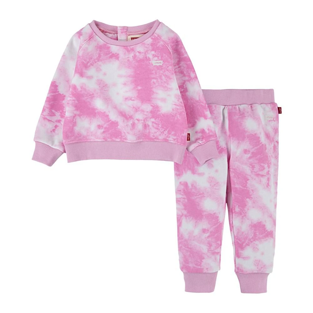商品Levi's|Baby Girls Everyday Crew Sweatshirt, 2 Piece Set,价格¥357,第1张图片