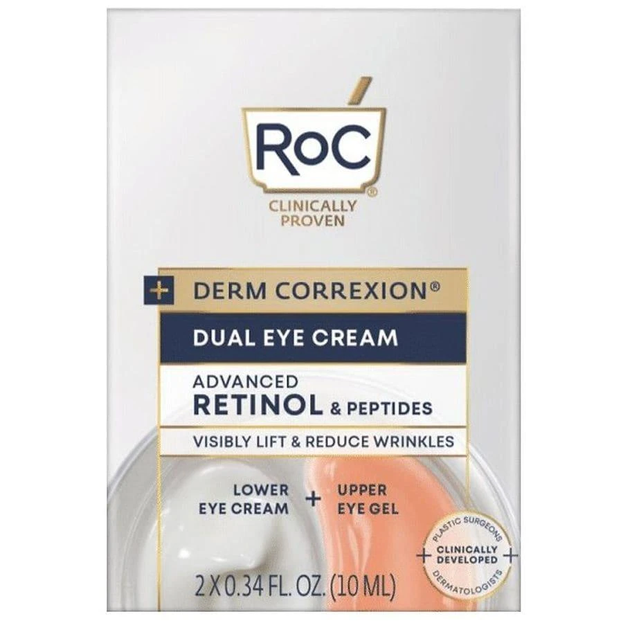 商品RoC|Derm Correxion Dual Eye Cream Advanced Retinol & Peptides Fragrance-Free,价格¥257,第2张图片详细描述