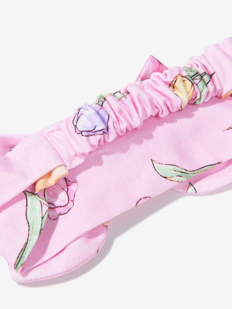商品MONNALISA|Baby Girls Tulip Bow Headband In Pink,价格¥189,第4张图片详细描述