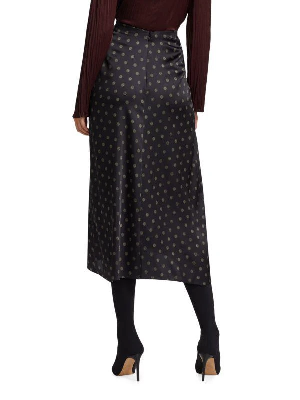 商品Vince|Sun-Dot Satin Midi Skirt,价格¥710,第2张图片详细描述