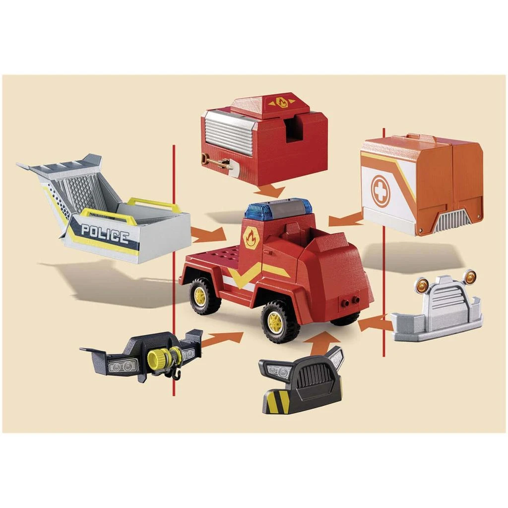 商品Playmobil|Playmobil D.O.C.- Fire Brigade Emergency Vehicle (70914),价格¥328,第5张图片详细描述