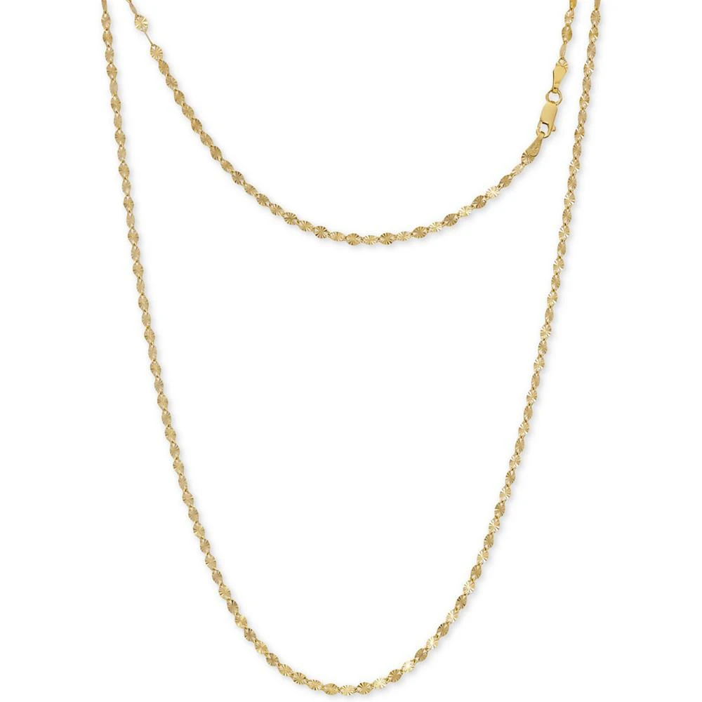 商品Giani Bernini|Giani Bernini Disco Link 18" Chain Necklace in 24k Gold-Plated Sterling Silver, Created for Macy's,价格¥134,第1张图片