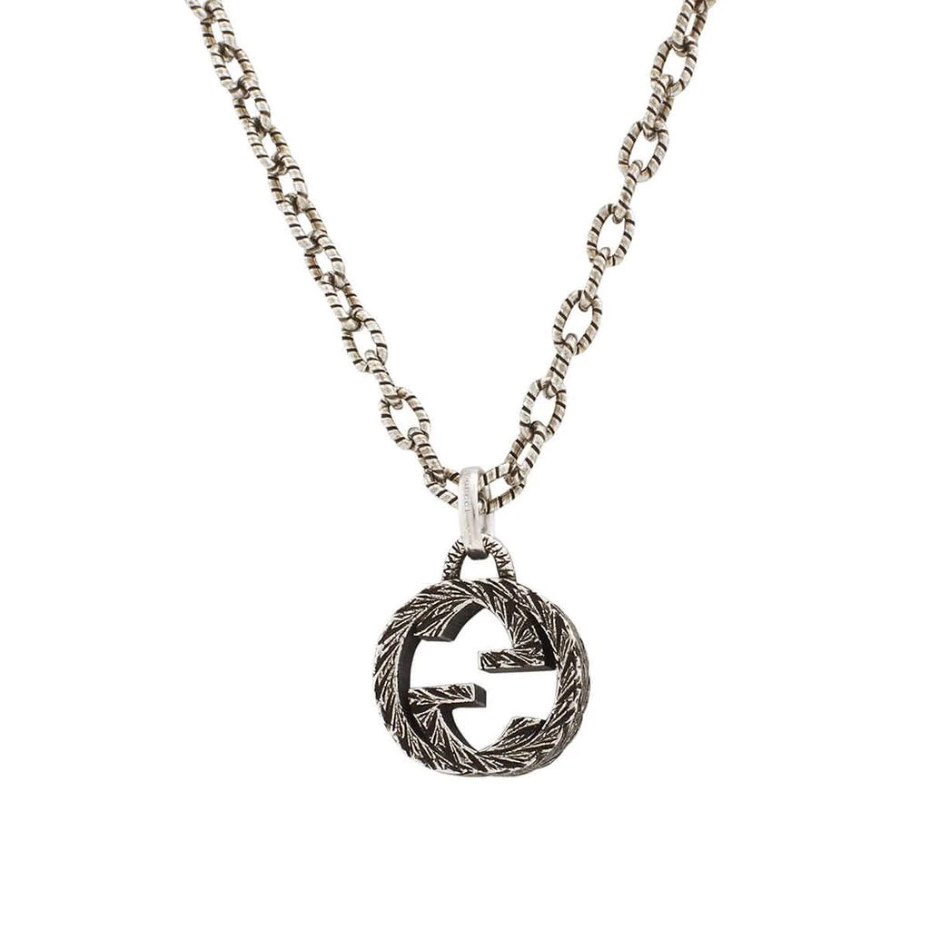 商品Gucci|Gucci Ladies Aged Interlocking G Necklace,价格¥1895,第3张图片详细描述