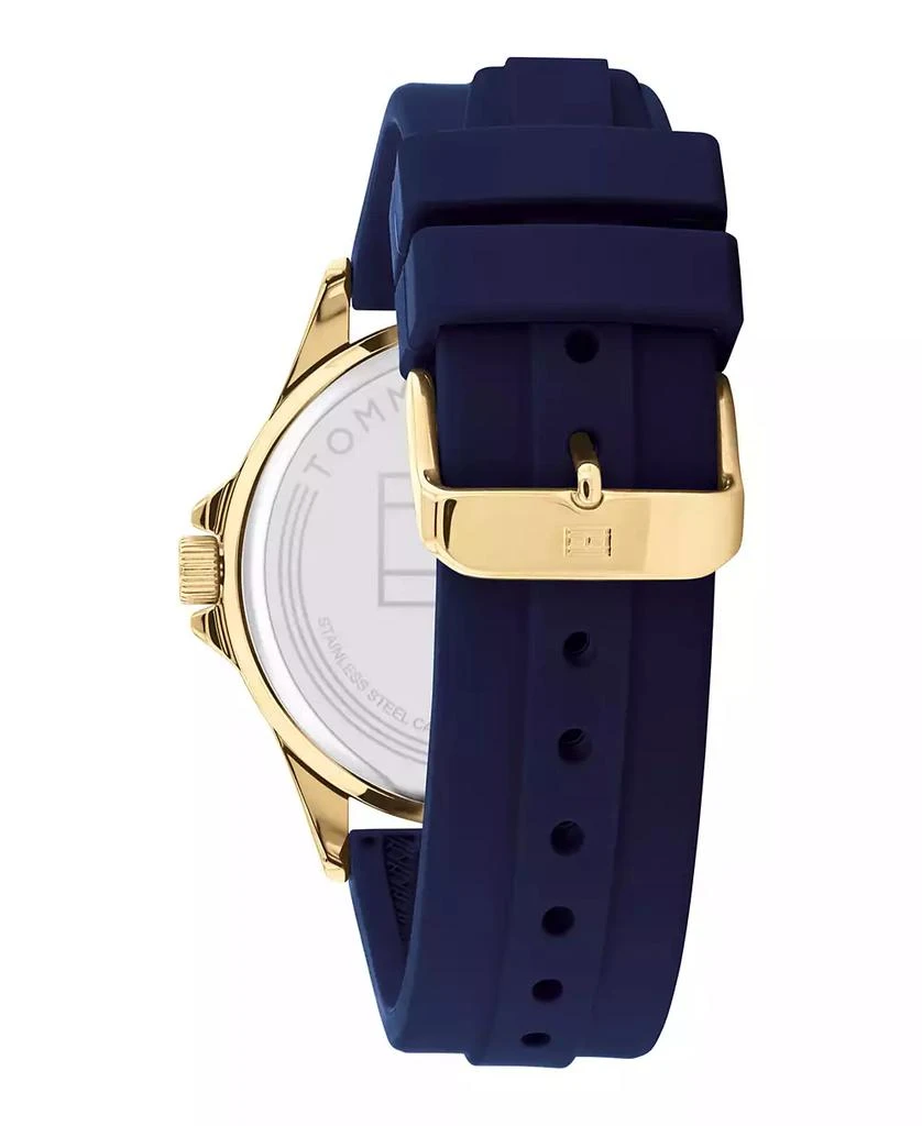商品Tommy Hilfiger|Men's Blue Silicone Strap Watch 44mm,价格¥546,第4张图片详细描述