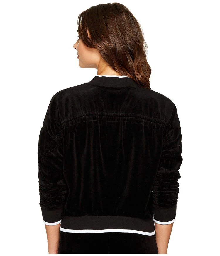 商品Juicy Couture|Velour Ruched Sleeve Jacket,价格¥256,第3张图片详细描述