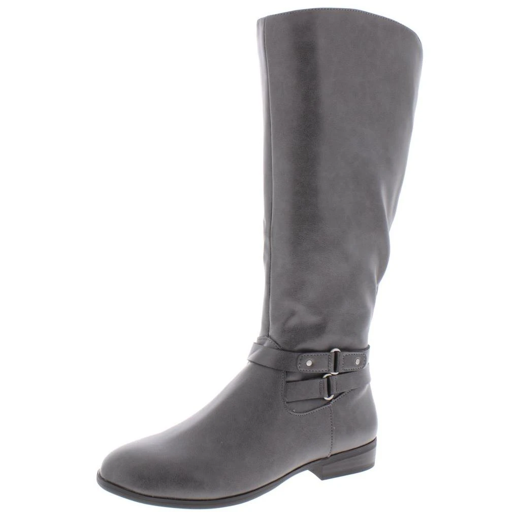 商品Style & Co|Style & Co. Womens Kindell Faux Leather Round Toe Riding Boots,价格¥77,第5张图片详细描述