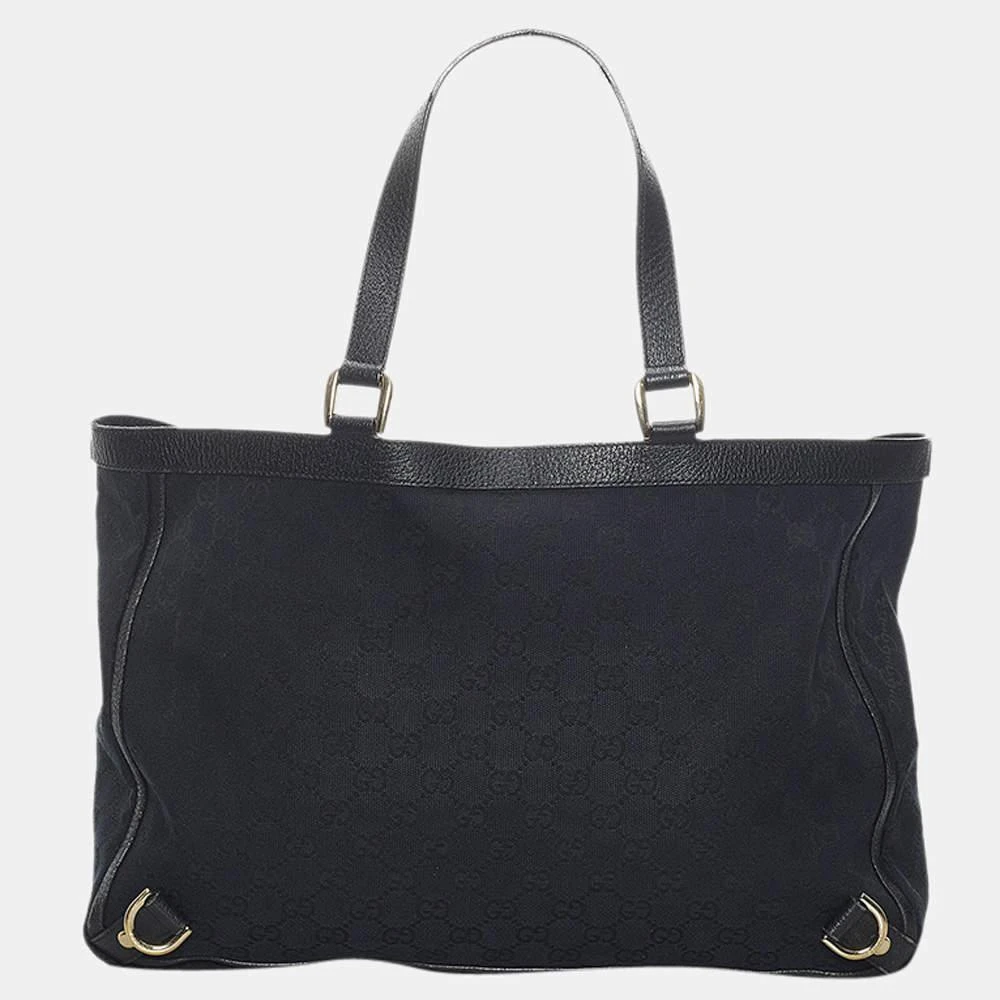 商品[二手商品] Gucci|Gucci Black GG Canvas Abbey D-Ring Tote Bag,价格¥3465,第3张图片详细描述
