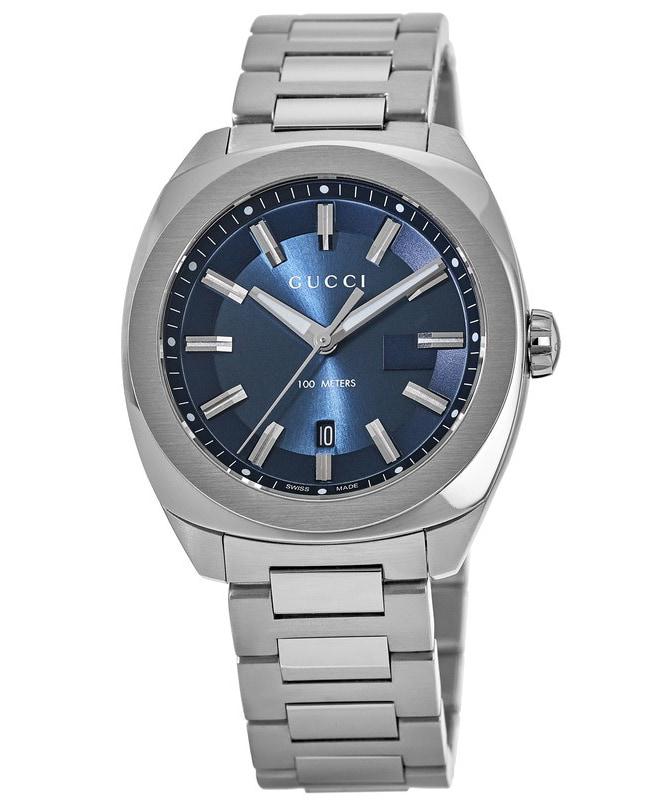 Gucci GG2570 Blue Dial Stainless Steel Men's Watch YA142303商品第1张图片规格展示