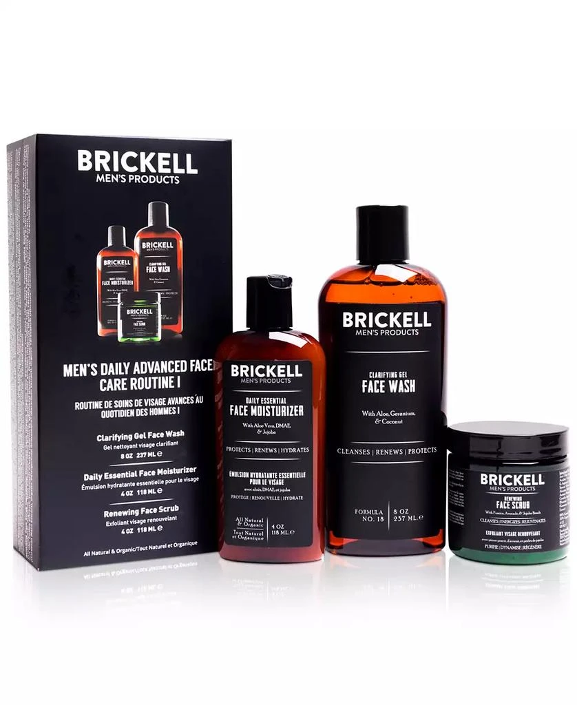 商品Brickell Mens Products|Brickell Men's Products 3-Pc. Men's Daily Advanced Face Care Set - Routine I,价格¥576,第1张图片