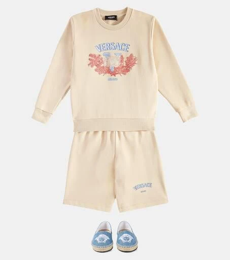 商品Versace|Logo棉质针织运动衫,价格¥1693,第2张图片详细描述