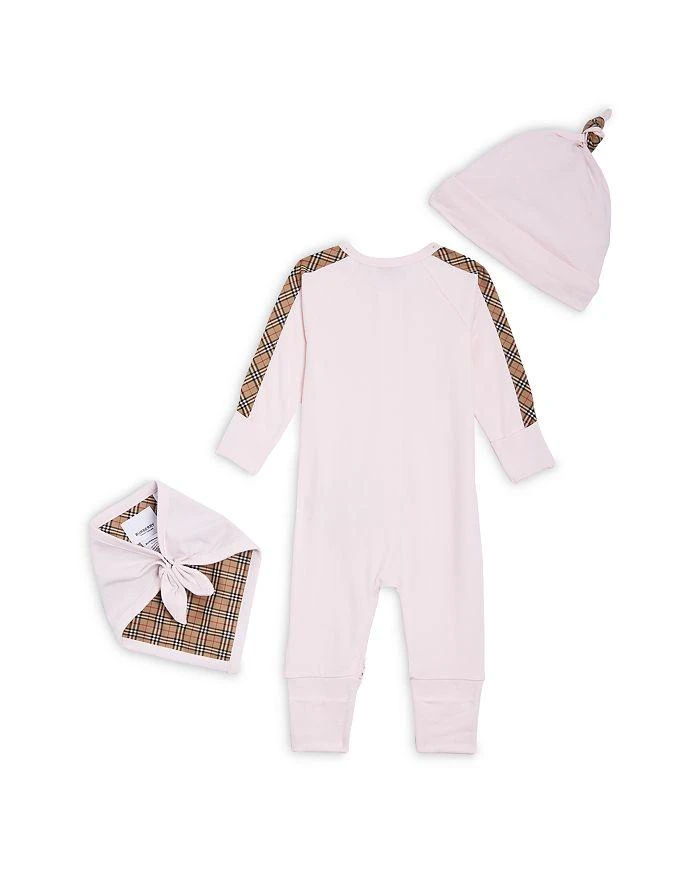 商品Burberry|Unisex Claude Mini Check Footie, Hat & Bib Gift Set - Baby,价格¥1346,第2张图片详细描述