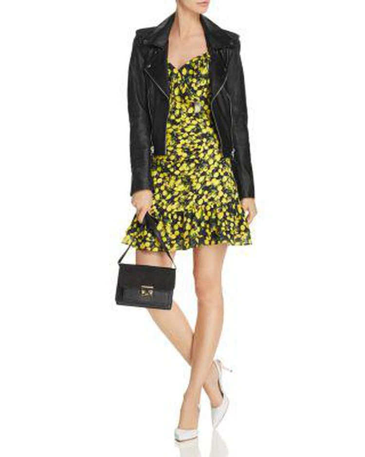 商品Parker|Erica Ruffled Lemon-Print Dress,价格¥665,第2张图片详细描述
