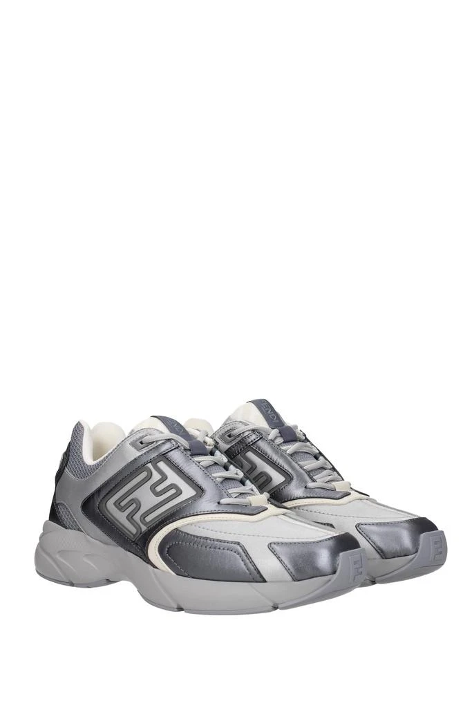 商品Fendi|Sneakers faster Fabric Gray Silver,价格¥3717,第2张图片详细描述