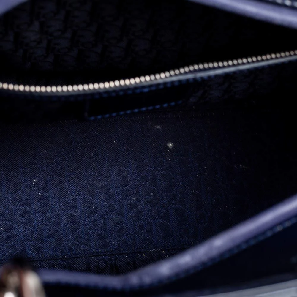 Dior Navy Blue Cannage Patent Leather Large Lady Dior Tote 商品