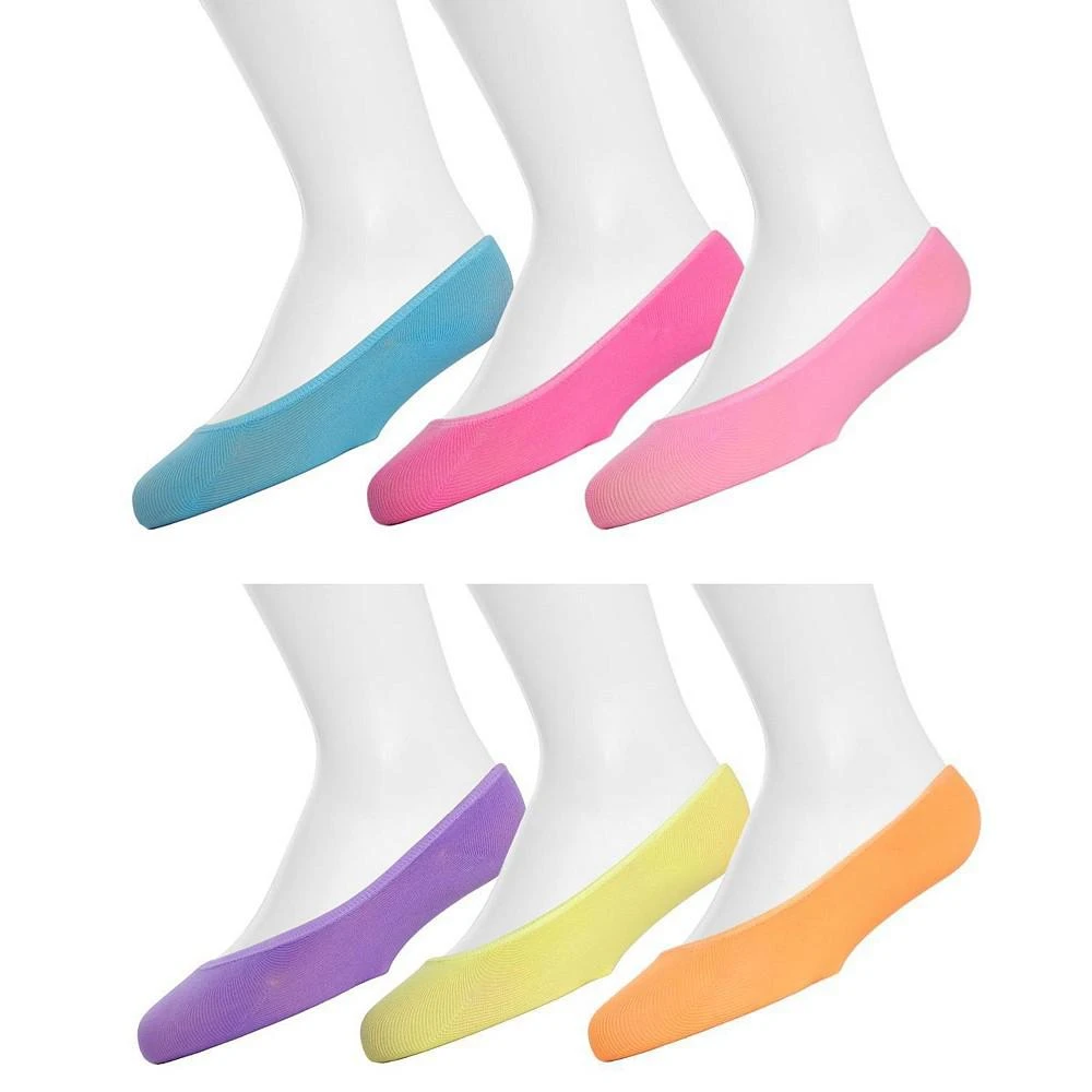 商品Memoi|6 Pairs Girl's Microfiber Liner Socks,价格¥130,第1张图片