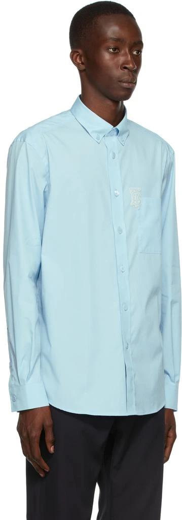 商品Burberry|Blue Poplin Caddington Shirt,价格¥3169,第2张图片详细描述