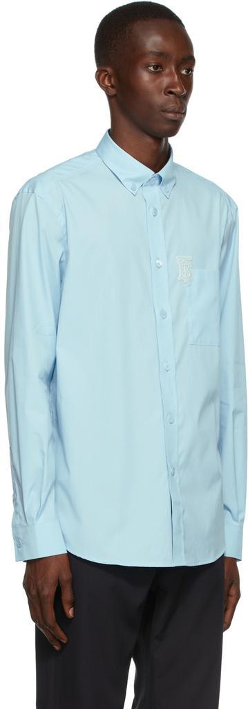 商品Burberry|Blue Poplin Caddington Shirt,价格¥3013,第4张图片详细描述