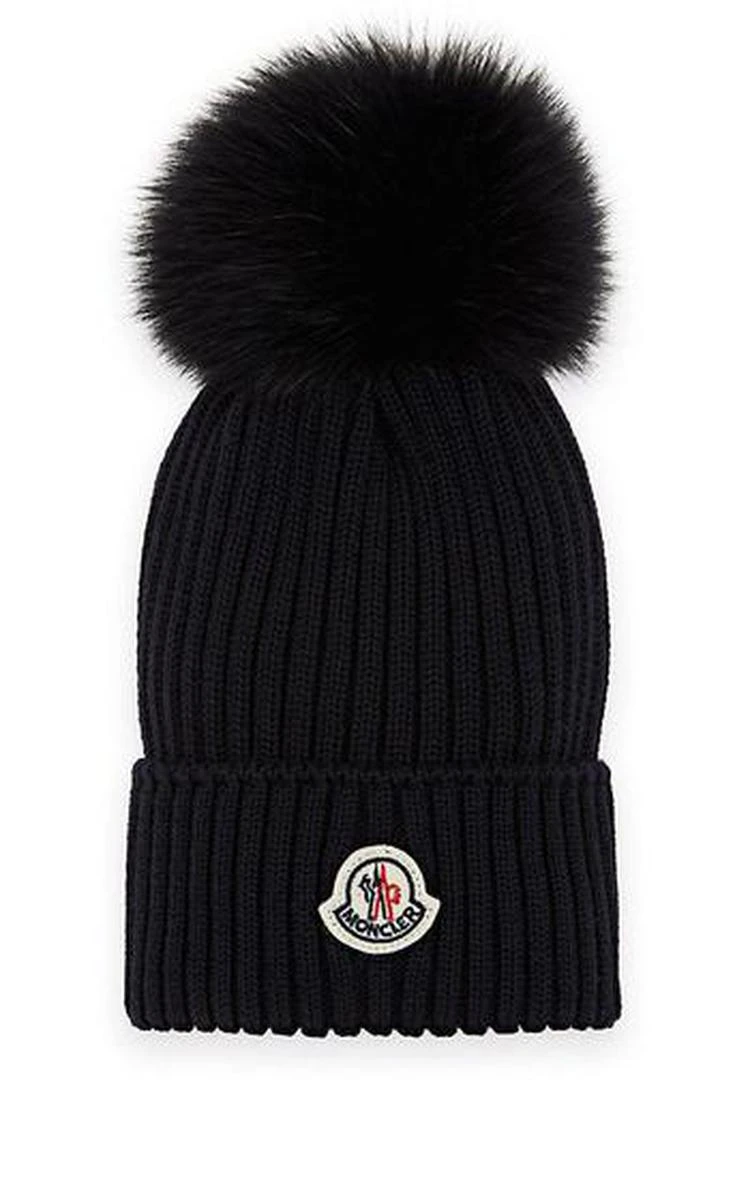 商品Moncler|Kids' Fur-Trimmed Wool Beanie,价格¥1266,第1张图片