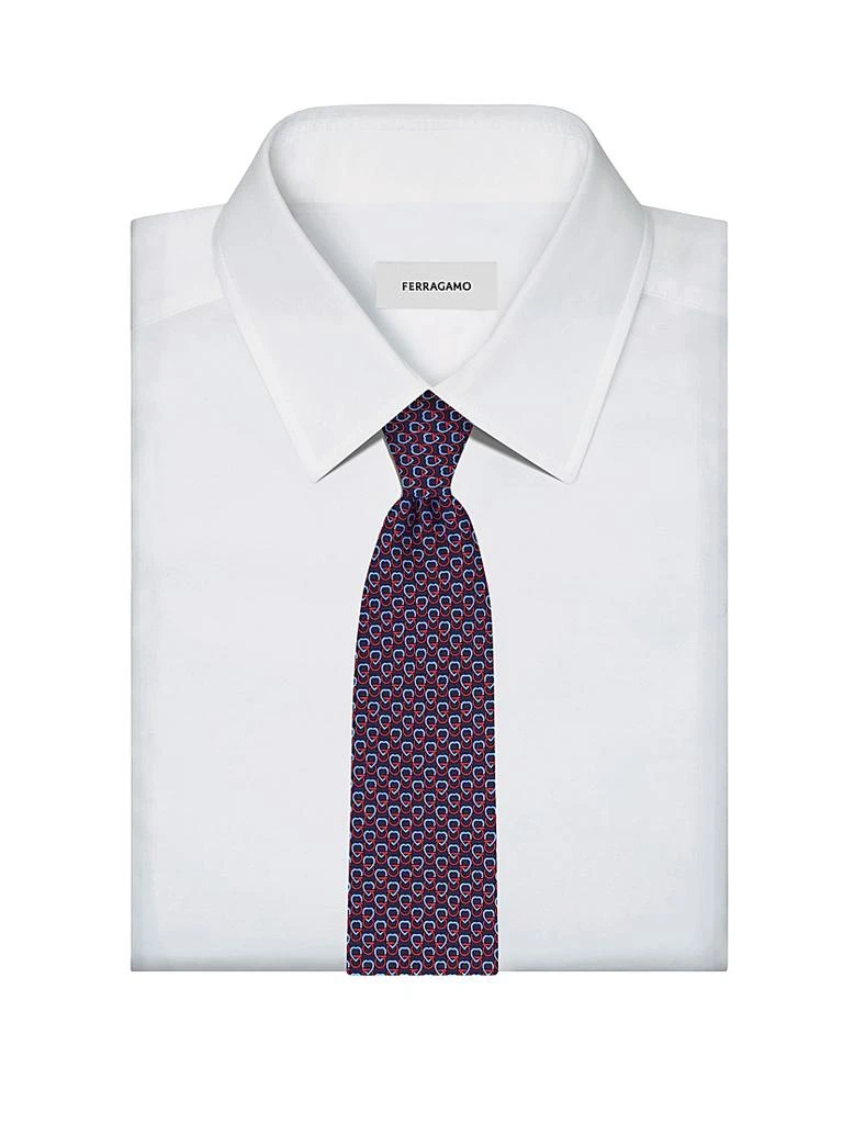 商品Salvatore Ferragamo|Gancio Heart Silk Tie,价格¥1771,第2张图片详细描述