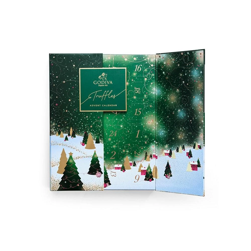 商品Godiva|Holiday Luxury Chocolate Truffles Advent Calendar, 24 Pieces,价格¥522,第5张图片详细描述