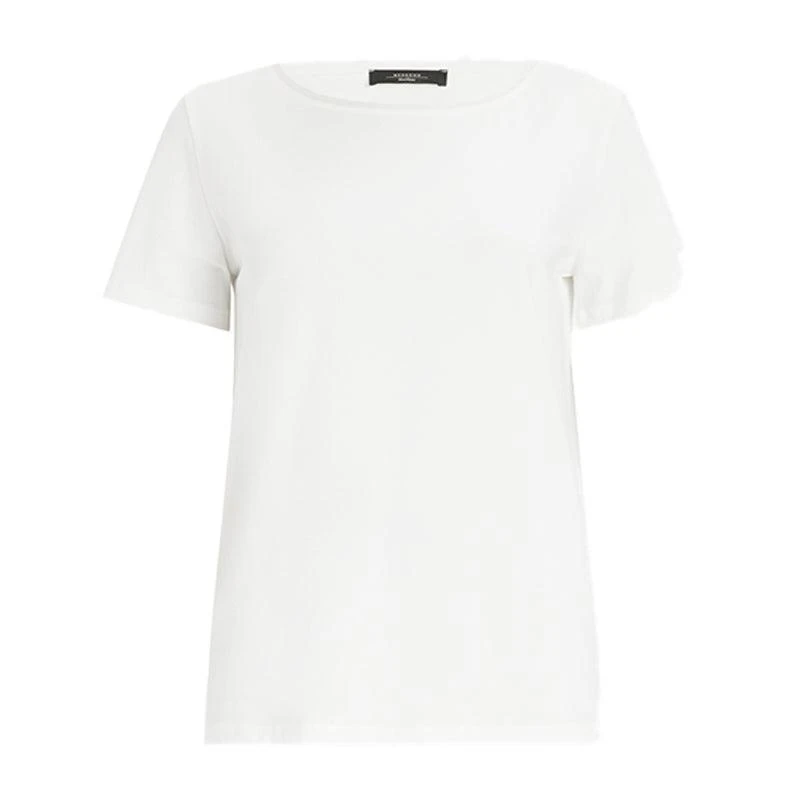 MULTIB 纯白色棉质圆领女士短袖T恤【香港仓极速发货】 商品