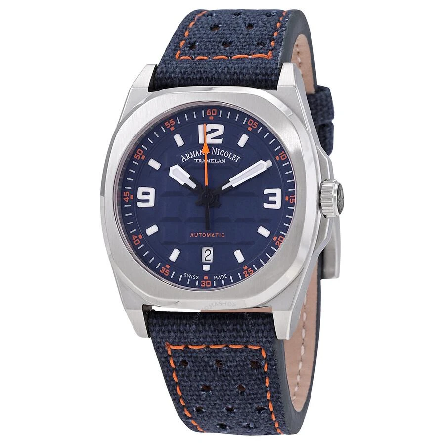 商品Armand Nicolet|JH9 Automatic Dark Blue Dial Men's Watch A660HAA-BO-P0668BO8,价格¥4701,第1张图片