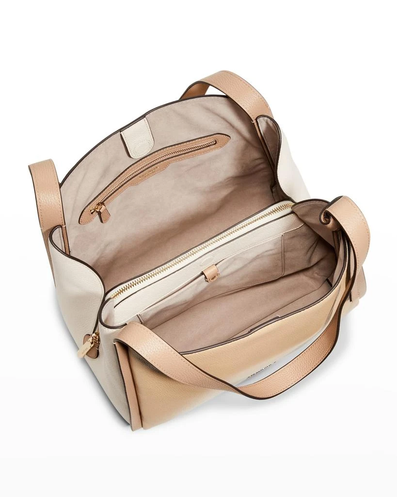 商品Kate Spade|knott large colorblock pebbled leather shoulder bag,价格¥1658,第5张图片详细描述