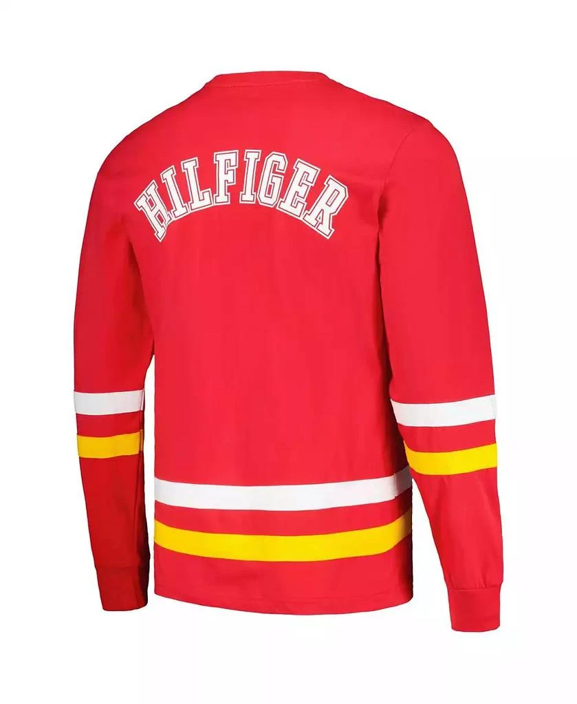 商品Tommy Hilfiger|Men's Red, Gold Kansas City Chiefs Nolan Long Sleeve T-shirt,价格¥359,第3张图片详细描述
