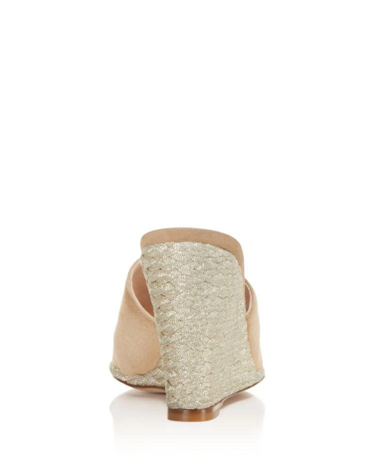 商品Stuart Weitzman|Women's Slidewalk Suede Espadrille Wedge Slide Sandals,价格¥2088,第4张图片详细描述