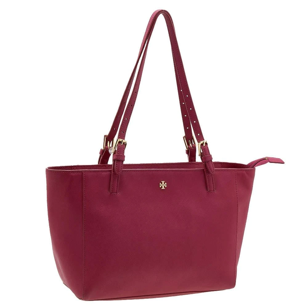 商品[二手商品] Tory Burch|Tory Burch Pink Leather Medium York Buckle Tote,价格¥888,第3张图片详细描述