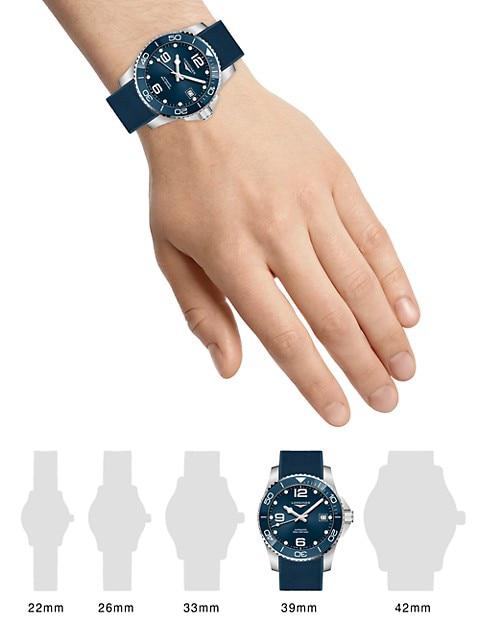 HydroConquest 39MM Stainless Steel Automatic Watch商品第2张图片规格展示