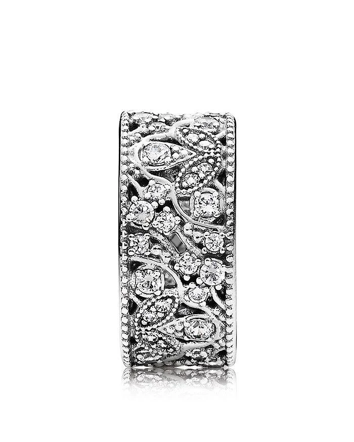 商品PANDORA|Sterling Silver & Cubic Zirconia Shimmering Leaves Ring,价格¥779,第2张图片详细描述