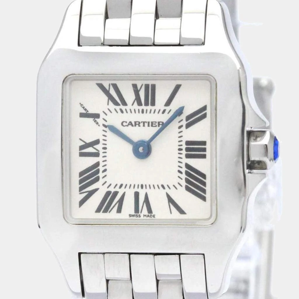商品[二手商品] Cartier|Cartier Silver Stainless Steel Santos Demoiselle W25064Z5 Women's Wristwatch 20 mm,价格¥17653,第1张图片