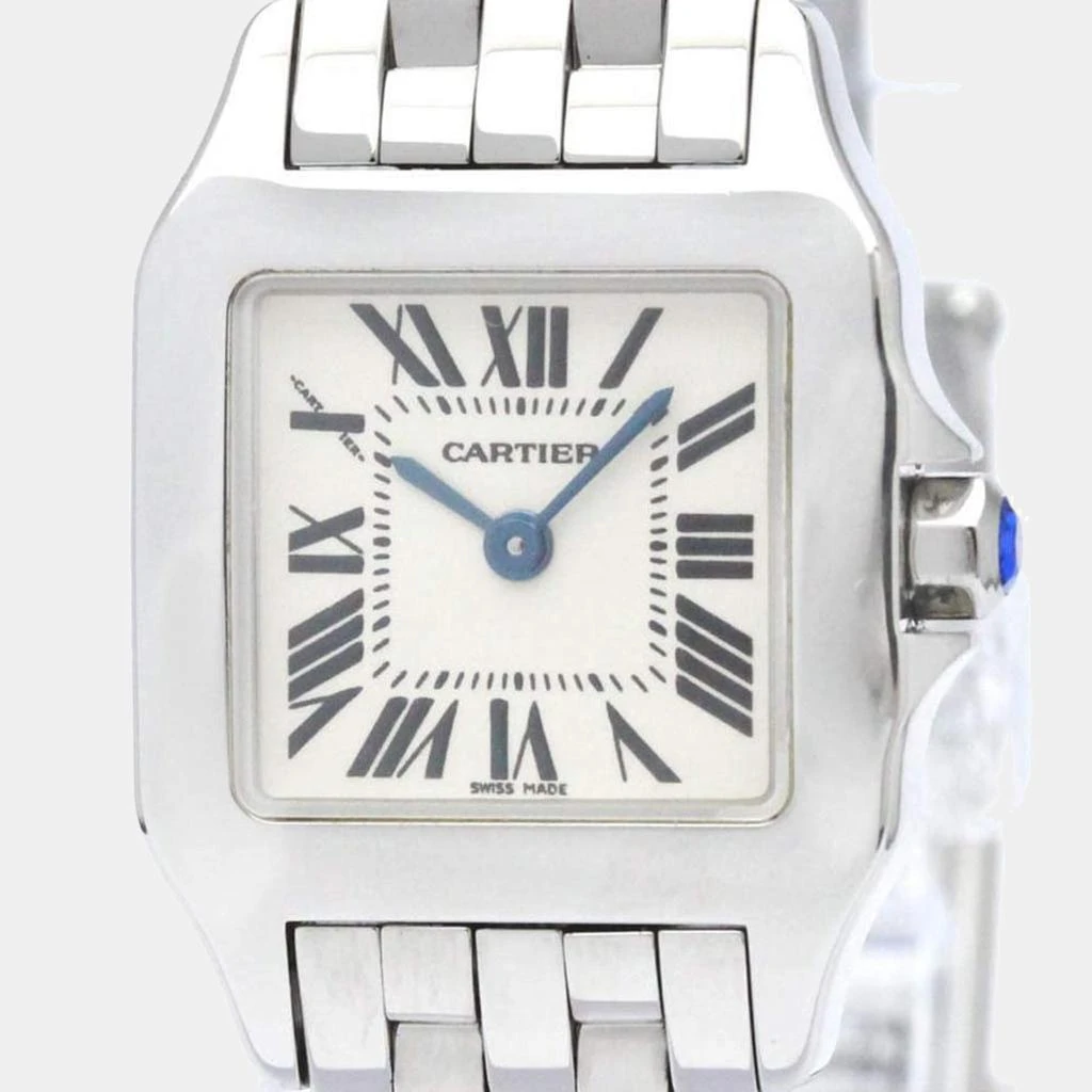 商品[二手商品] Cartier|Cartier Silver Stainless Steel Santos Demoiselle W25064Z5 Women's Wristwatch 20 mm  ,价格¥18126,第1张图片