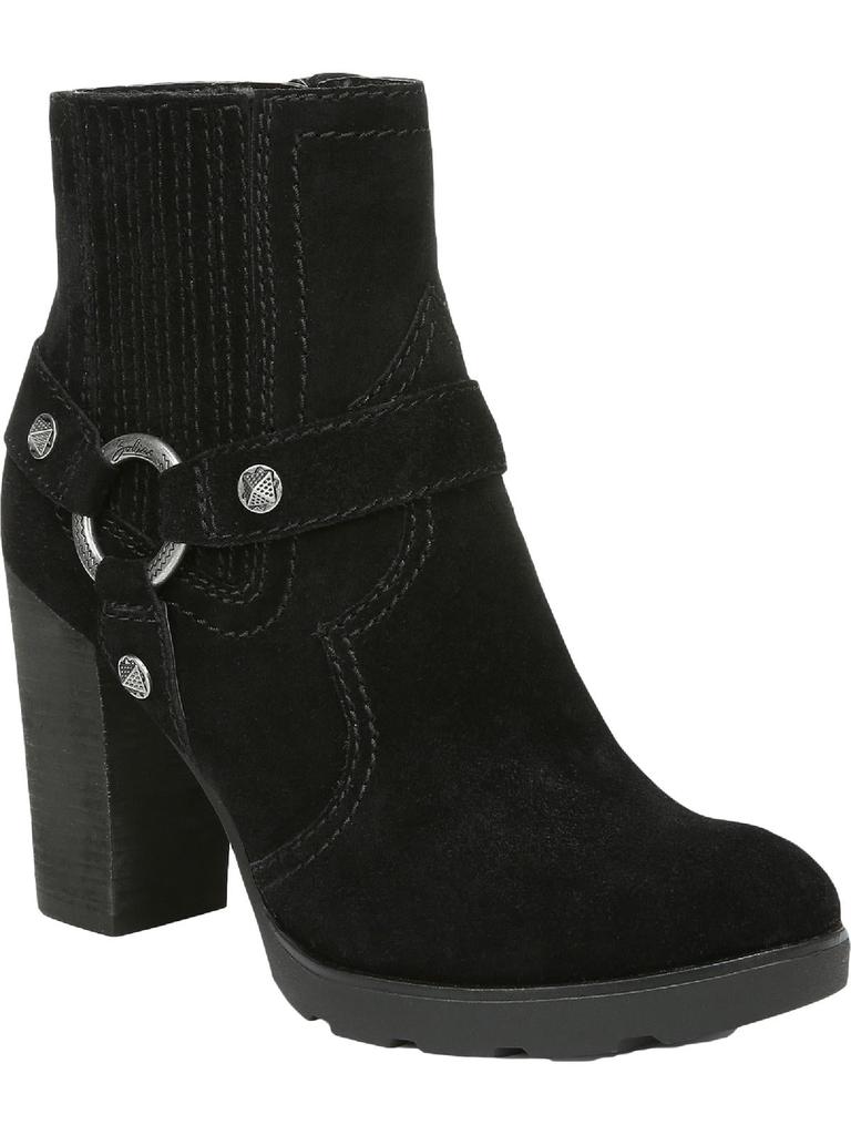 Aidan Womens Leather Heels Ankle Boots商品第1张图片规格展示