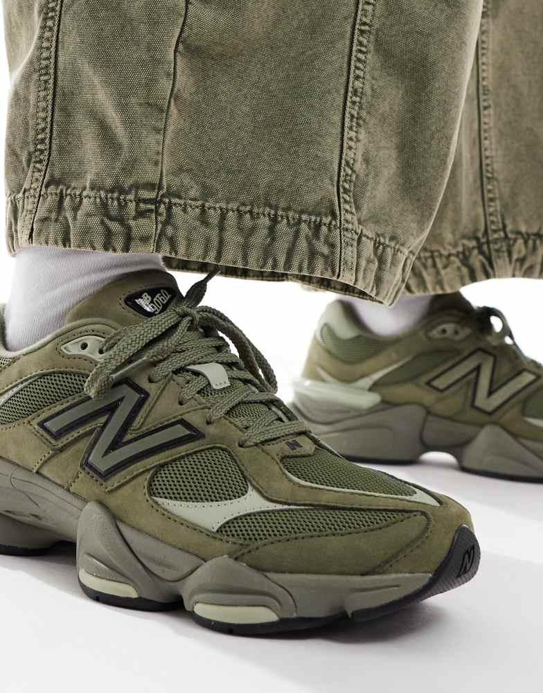 New Balance 9060 unisex trainers in khaki – On Sale Now with Up to