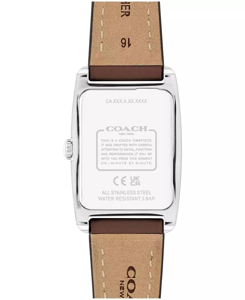商品Coach|Women's Reese Saddle Leather Watch 24mm,价格¥1454,第3张图片详细描述