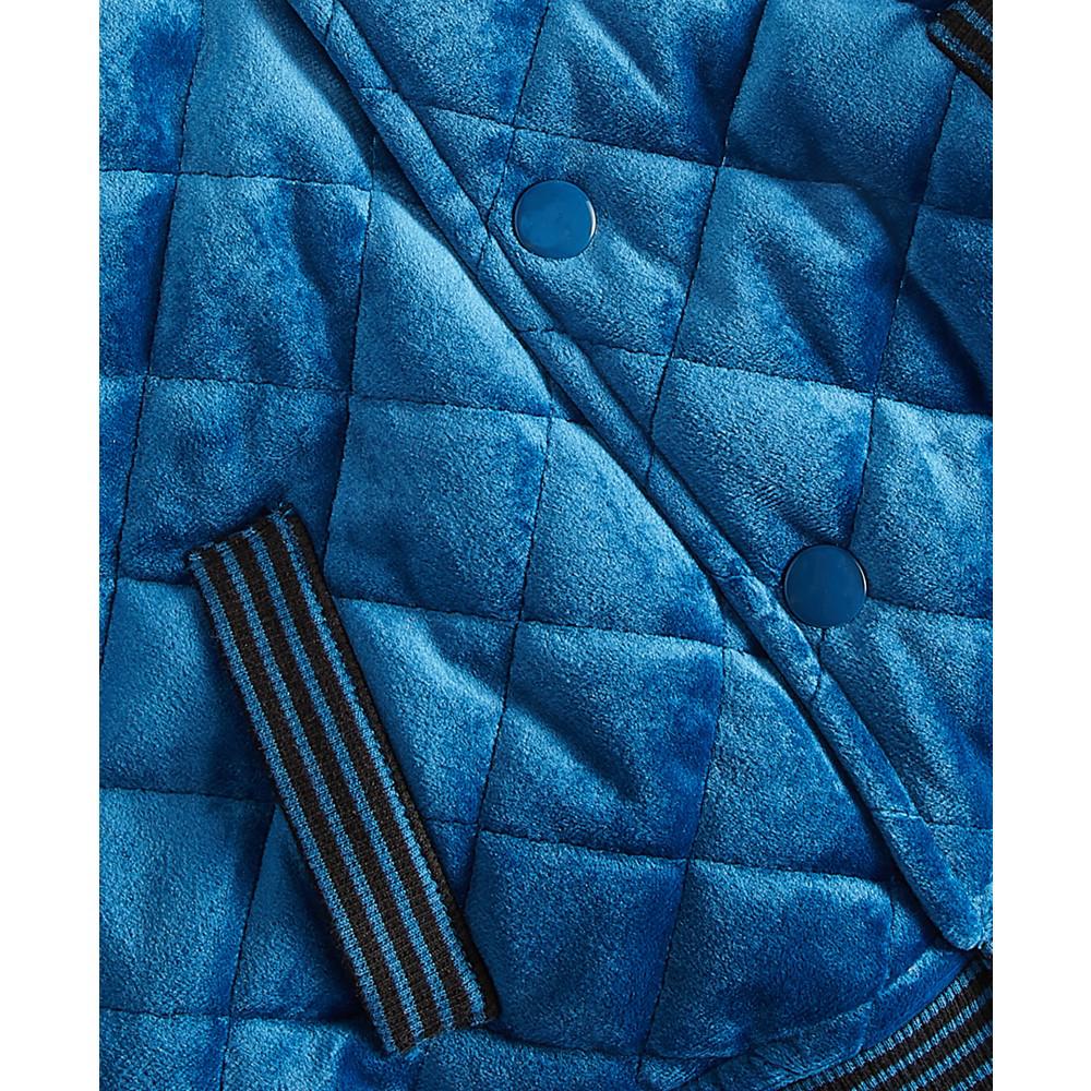 Toddler Boys Quilted Velvet Jacket, Created for Macy's商品第3张图片规格展示