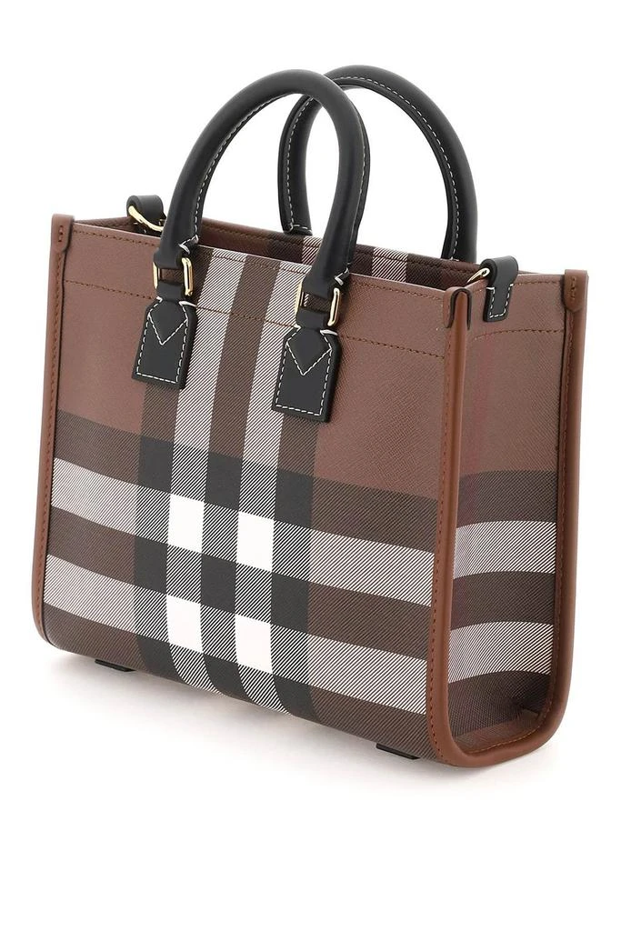 商品Burberry|Burberry Tartan Checked Freya Tote Bag,价格¥8616,第2张图片详细描述