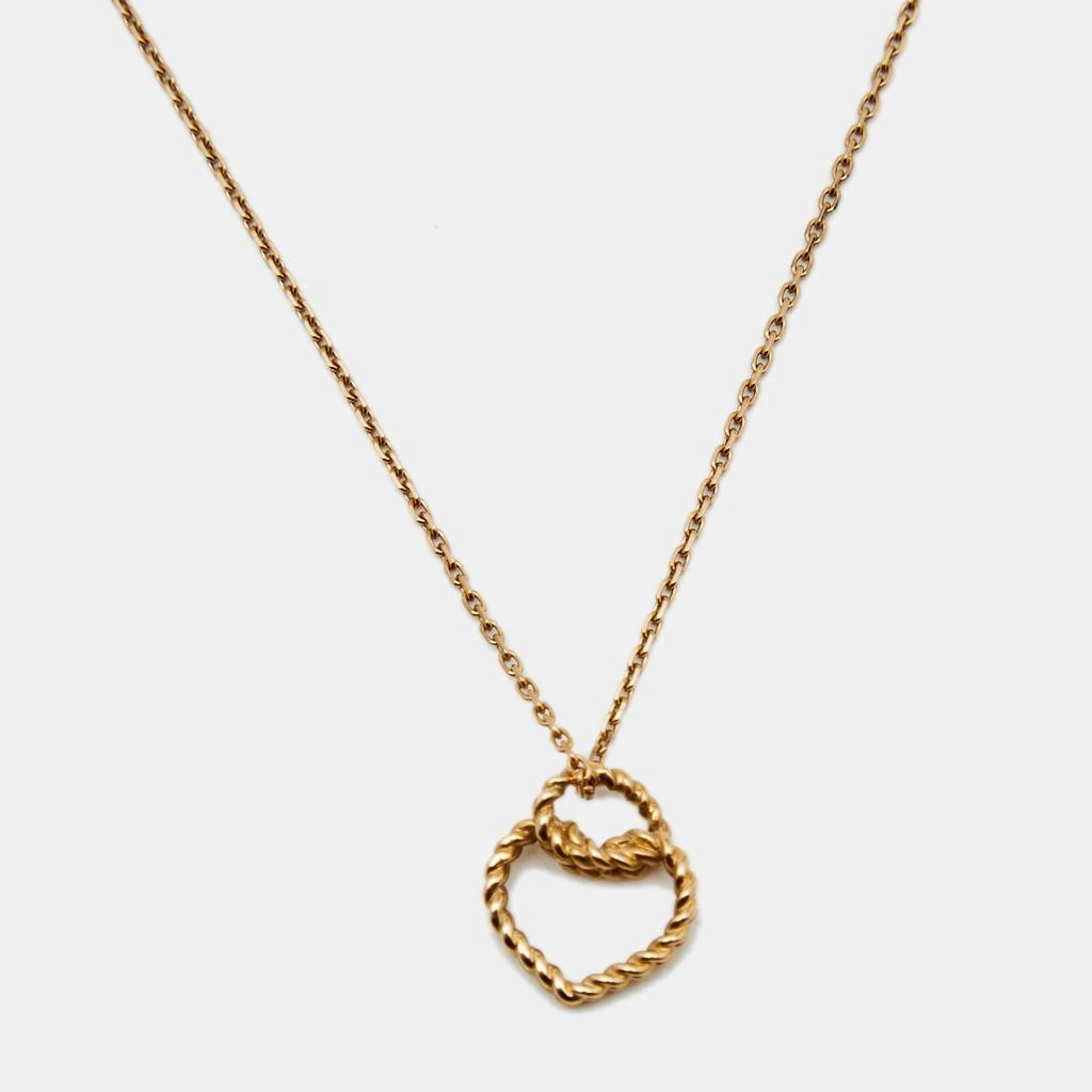商品[二手商品] Cartier|Cartier Coeur Torsadé De Cartier 18k Rose Gold Pendant Necklace,价格¥8375,第1张图片
