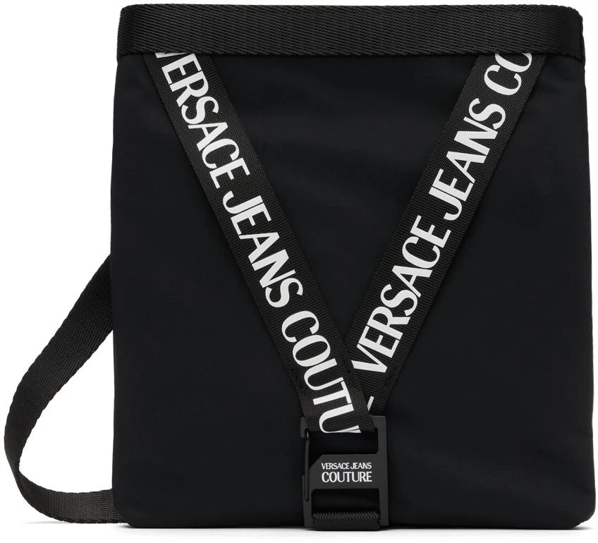 商品Versace|Black Bonded Pouch,价格¥1141,第1张图片