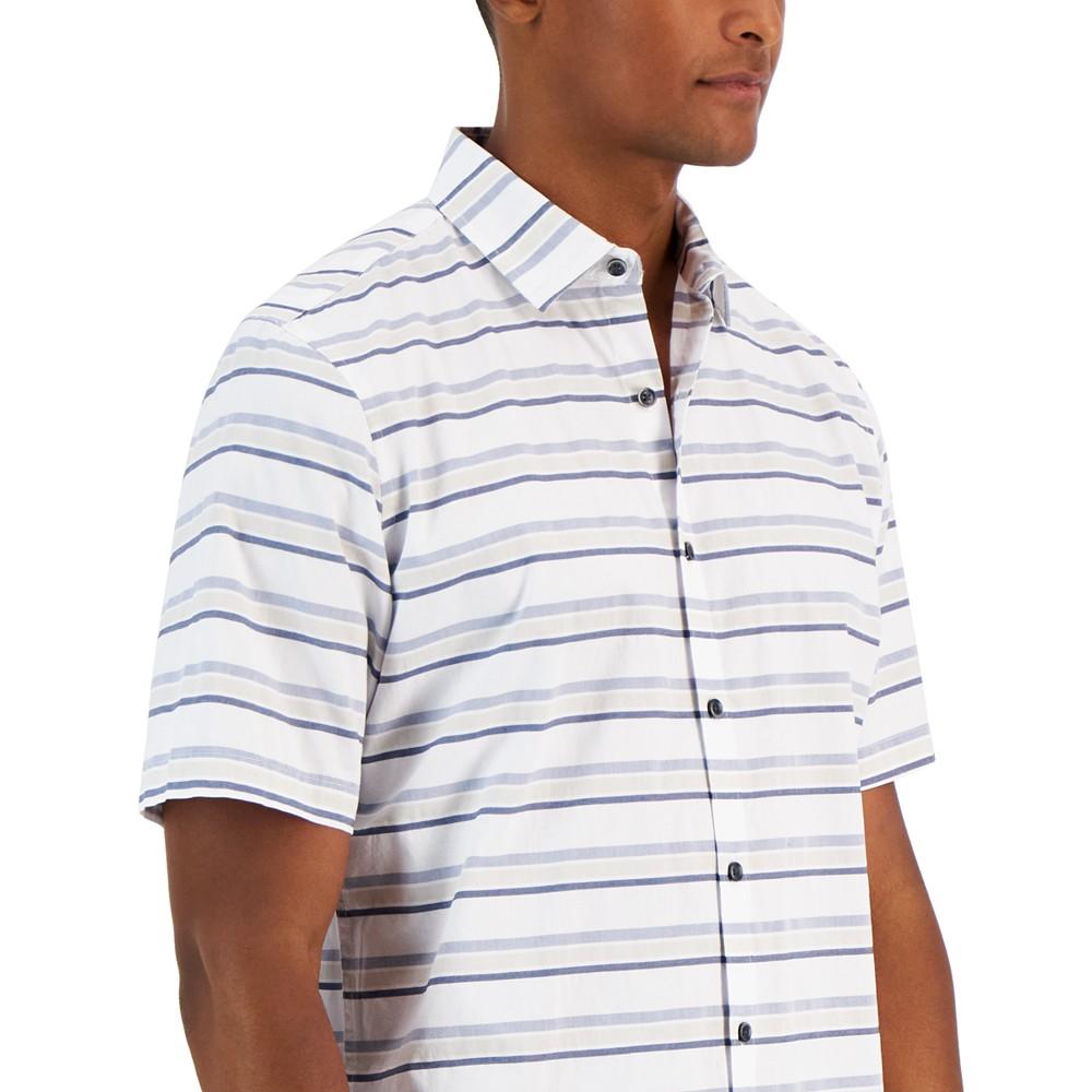 Men's Heng Stripe Shirt, Created for Macy's商品第3张图片规格展示